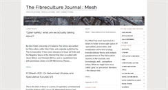 Desktop Screenshot of mesh.fibreculturejournal.org