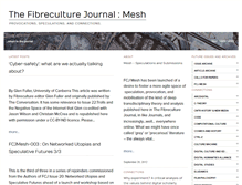 Tablet Screenshot of mesh.fibreculturejournal.org